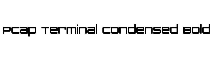 PCap Terminal Condensed Bold  baixar fontes gratis