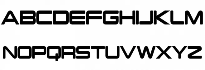 PCap Terminal Condensed Bold Schriftart Groß