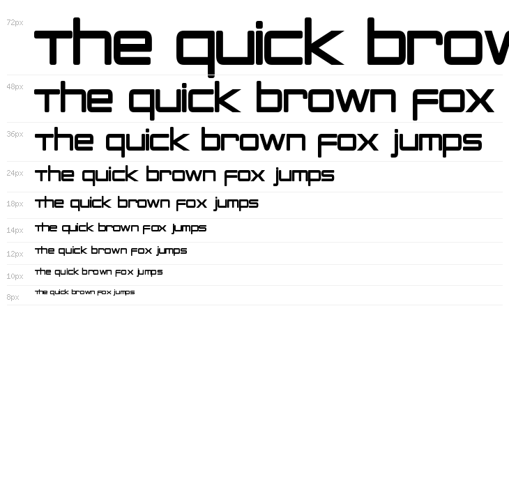 PCap Terminal Condensed Bold Waterfall