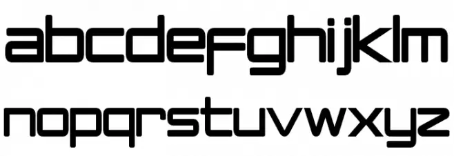 PCap Terminal Condensed Bold 字体 小写