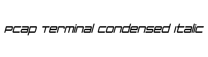 PCap Terminal Condensed Italic Font