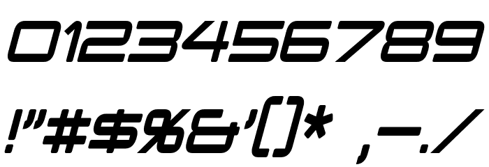 PCap Terminal Condensed Italic Font OTHER CHARS