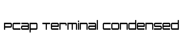 PCap Terminal Condensed  フリーフォントのダウンロード