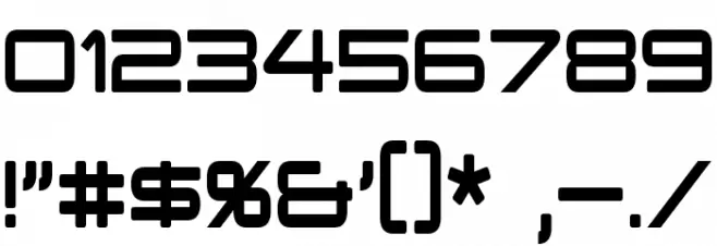 PCap Terminal Condensed Font OTHER CHARS