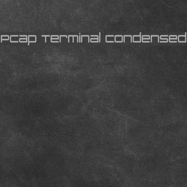 PCap Terminal Condensed Font examples