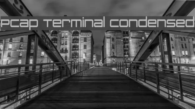 PCap Terminal Condensed Font examples