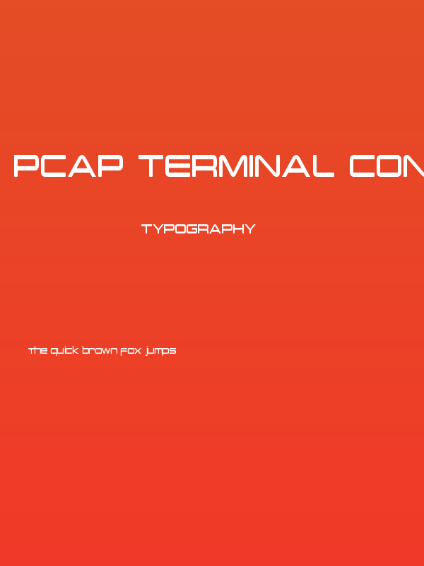 PCap Terminal Condensed Poster