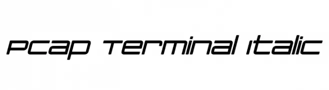 PCap Terminal Italic  Descarca Fonturi Gratis