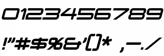 PCap Terminal Italic Font OTHER CHARS