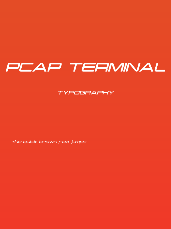 PCap Terminal Italic Poster