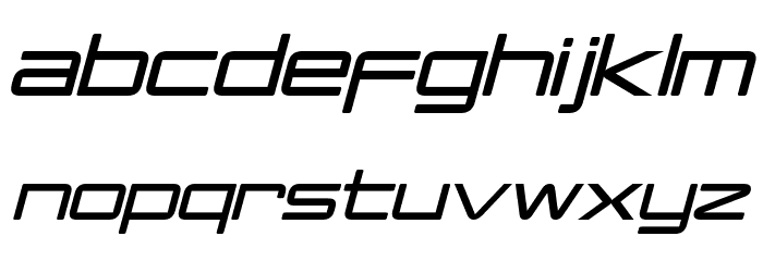 PCap Terminal Italic Font LOWERCASE