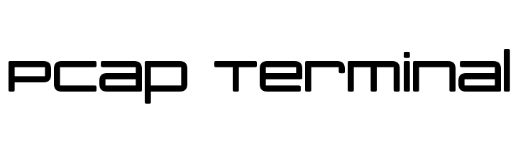 PCap Terminal Font