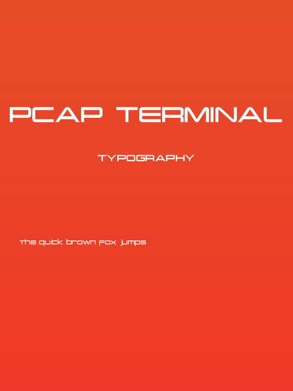 PCap Terminal Poster