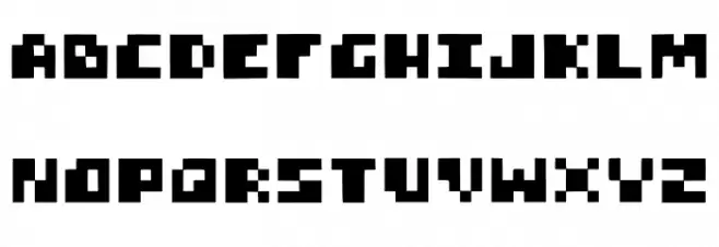 Pcsterry Regular 字体 大写