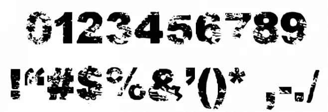 PDRPT Font OTHER CHARS