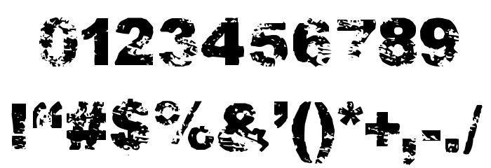 PDRPT Font OTHER CHARS