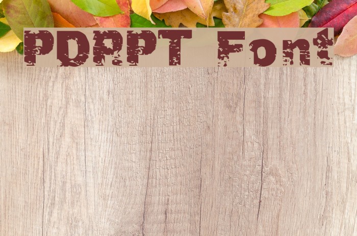 PDRPT Font examples