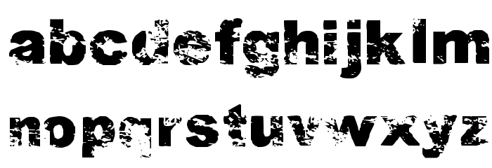 PDRPT Font LOWERCASE