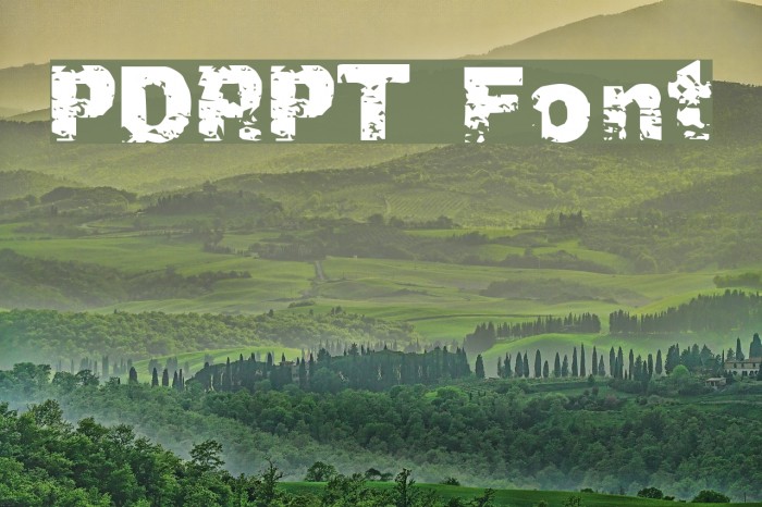 PDRPT Font examples