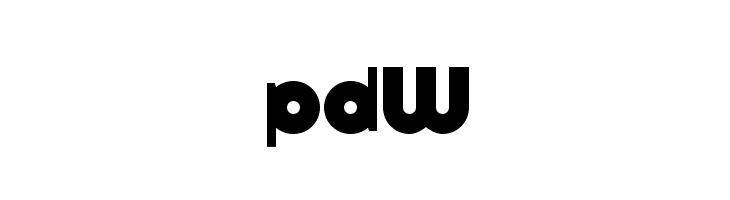 pdW  免费字体下载