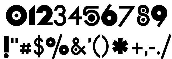 pdW Font OTHER CHARS