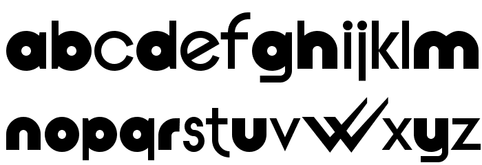 pdW Font LOWERCASE
