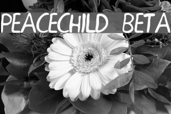PEACECHILD BETA Шрифта examples
