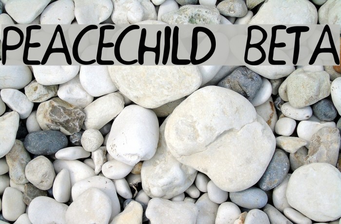 PEACECHILD BETA Font examples