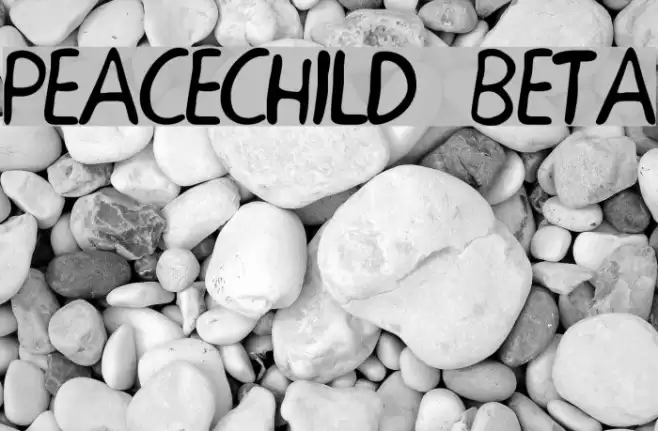 PEACECHILD BETA Шрифта examples