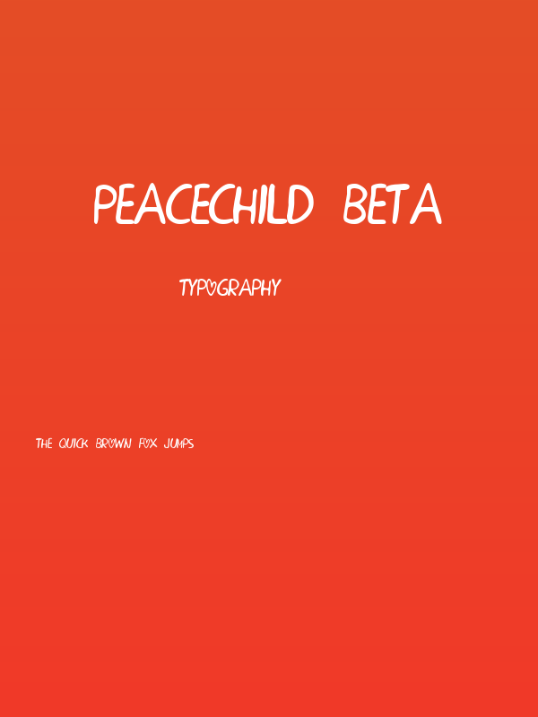PEACECHILD BETA Poster