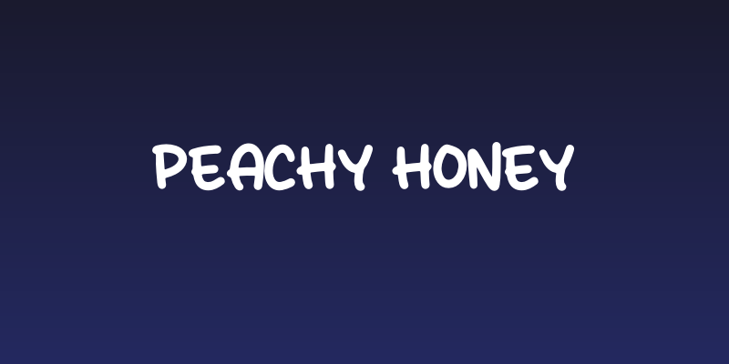 PEACHY HONEY Social Header