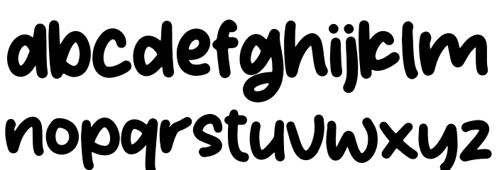 PEACHY HONEY Font LOWERCASE