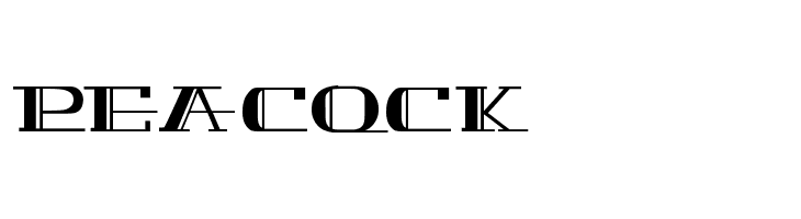 PEACOCK normal  les polices de caractères gratuit tlcharger