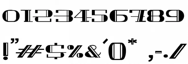 PEACOCK normal Font OTHER CHARS