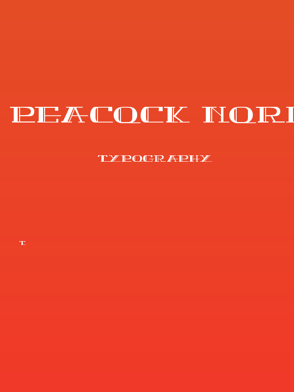 PEACOCK normal Poster