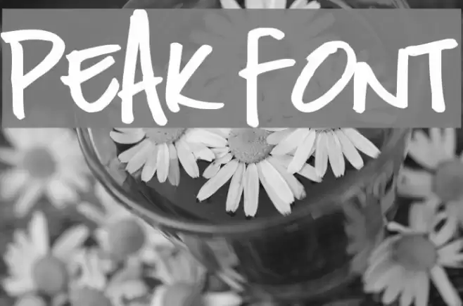 PEAK Font examples