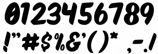 PEANUT BUTTER Font OTHER CHARS