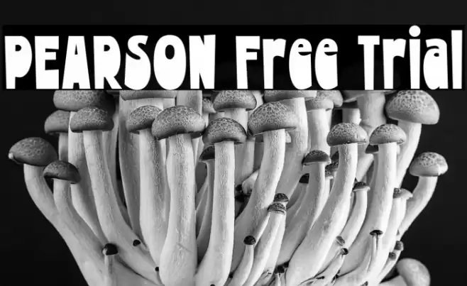 PEARSON Free Trial Font examples