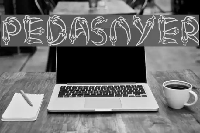 PEDASNYER Font examples