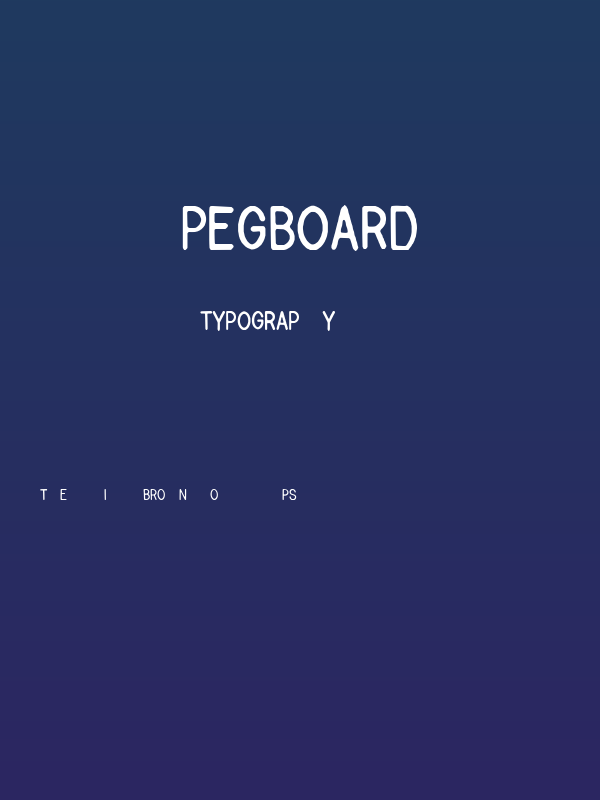 PEGBOARD Poster