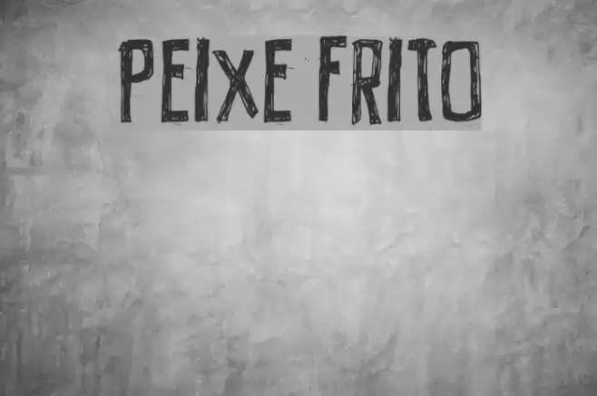 PEIXE FRITO Font examples