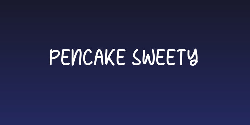 PENCAKE SWEETY Social Header