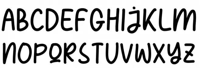 PENCAKE SWEETY फ़ॉन्ट लोअरकेस