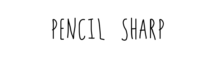 PENCIL SHARP  Frei Schriftart Herunterladen