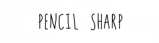 PENCIL SHARP  Descarca Fonturi Gratis