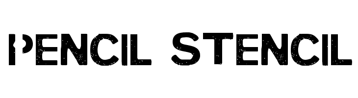 PENCIL STENCIL Font