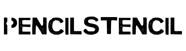 PENCIL STENCIL  フリーフォントのダウンロード