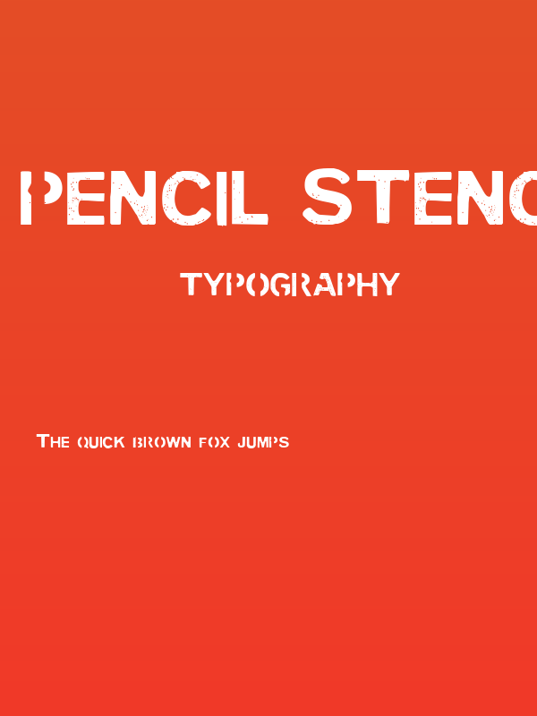 PENCIL STENCIL Poster