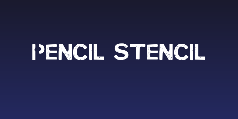 PENCIL STENCIL Social Header