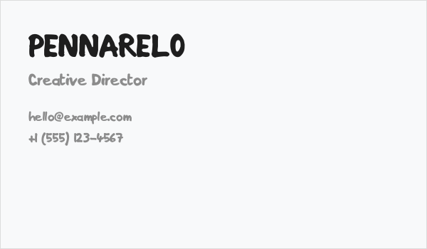 PENNARELO Business Card